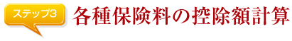 各種保険料の控除額計算