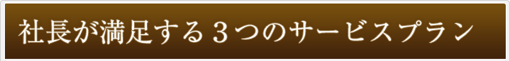 社長が満足する3つのサービスプラン