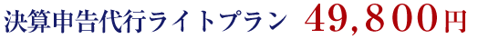 決算申告代行ライトプラン 29,800円